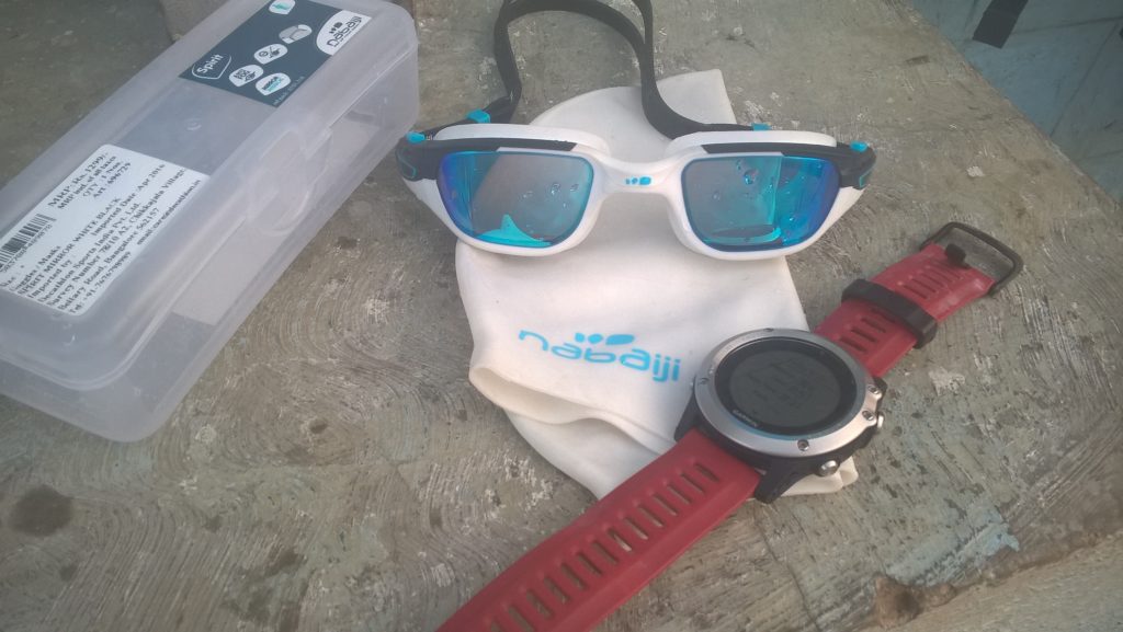 Garmin Fenix 3, Swim Cap and goggles